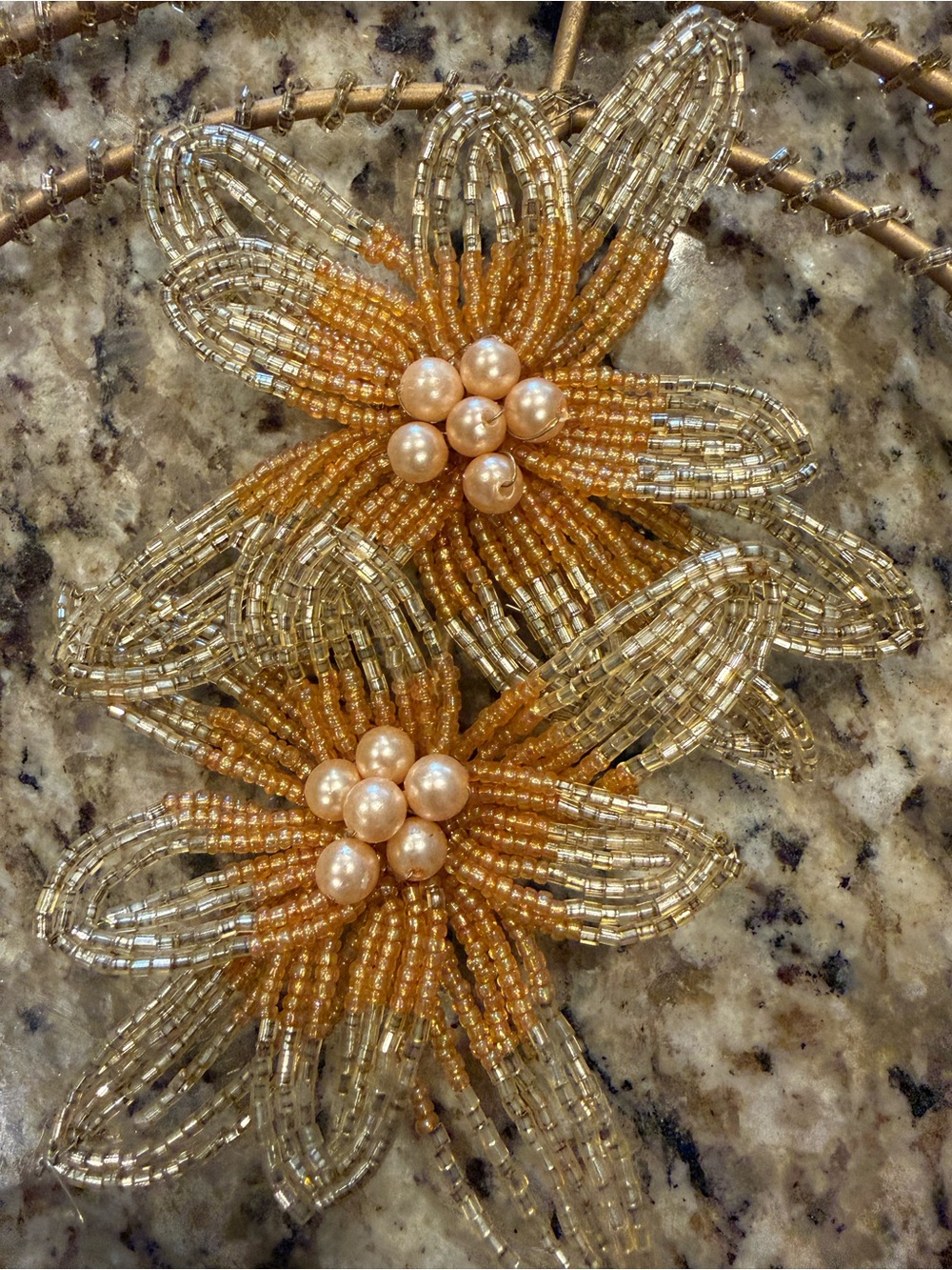 Beaded Floral Hanging Decor  “Wind Chime” - Picture 5 of 7